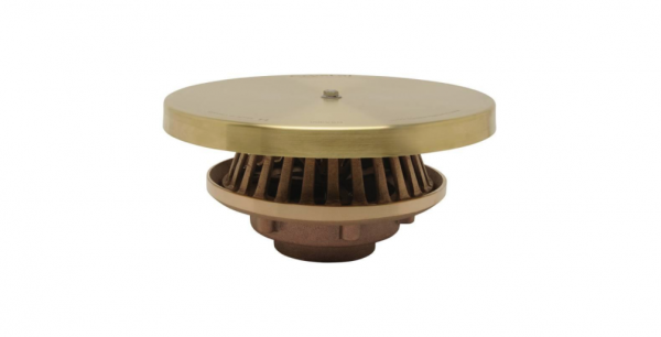 fountain-suction-drain Suction drains with debris screens get water back into the fountain system while avoiding damage to internal components