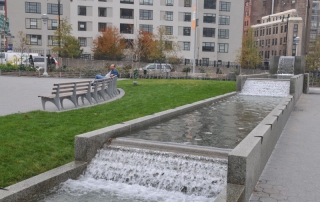 multi-level-waterfall-fountain-cavala-park This multi-level waterfall fountain adds atmosphere to Cavala Park